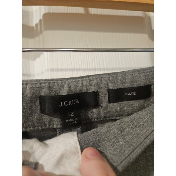 J.Crew Kate Straight-Leg Pant – Four-Season Stretch Heathered Smoke Gray Size 12 - Picture 5 of 8